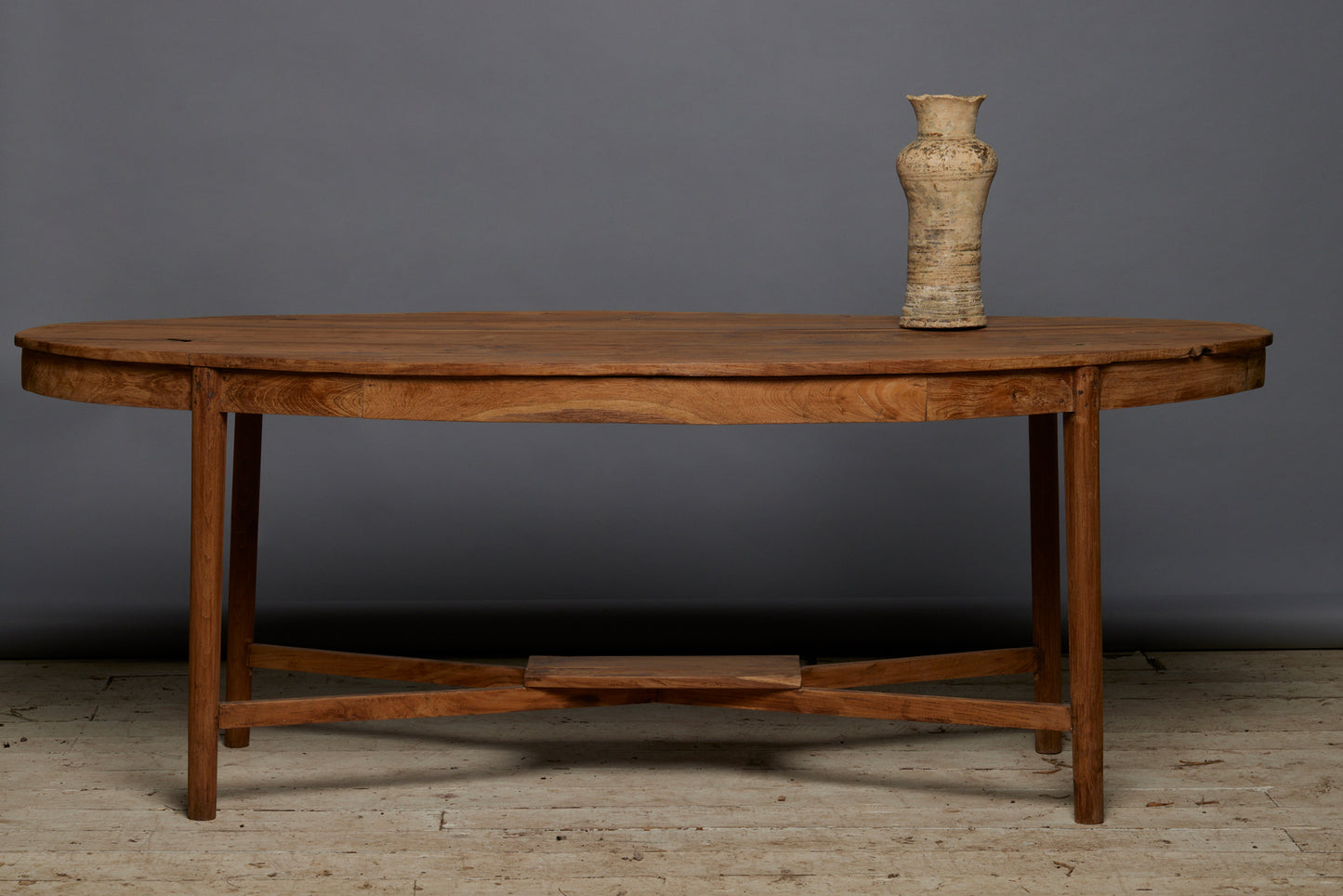 Sumatran Dutch Colonial Oval Center Table