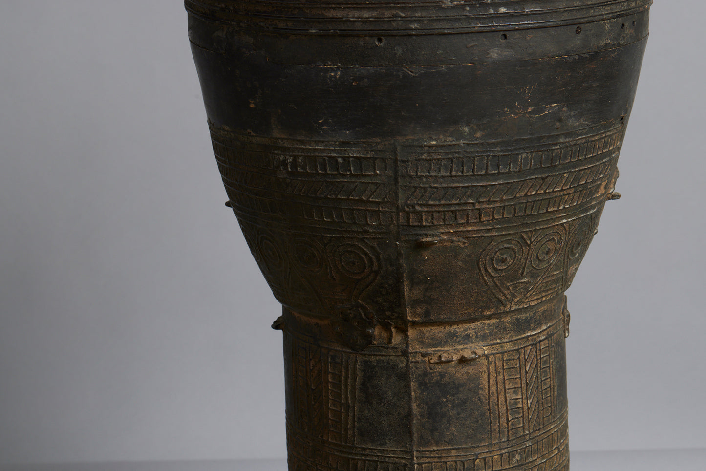 Early Repoussé Bronze Drum from Alor Island