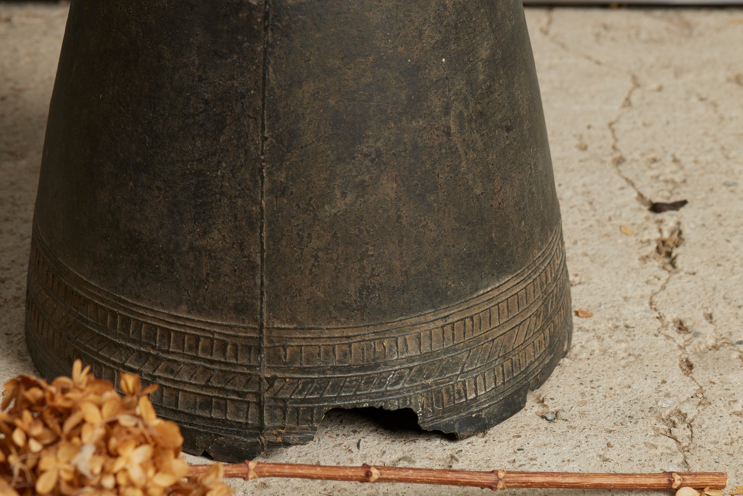 Early Repoussé Bronze Drum from Alor Island