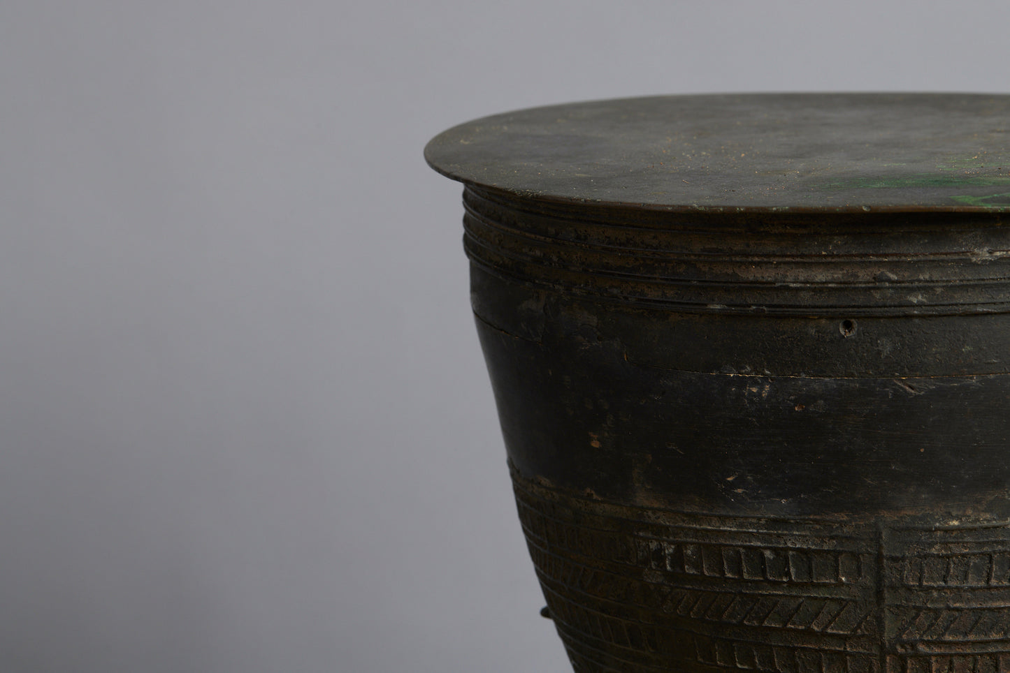 Early Repoussé Bronze Drum from Alor Island