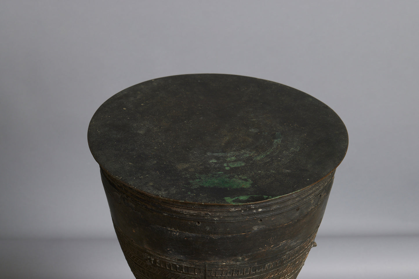 Early Repoussé Bronze Drum from Alor Island