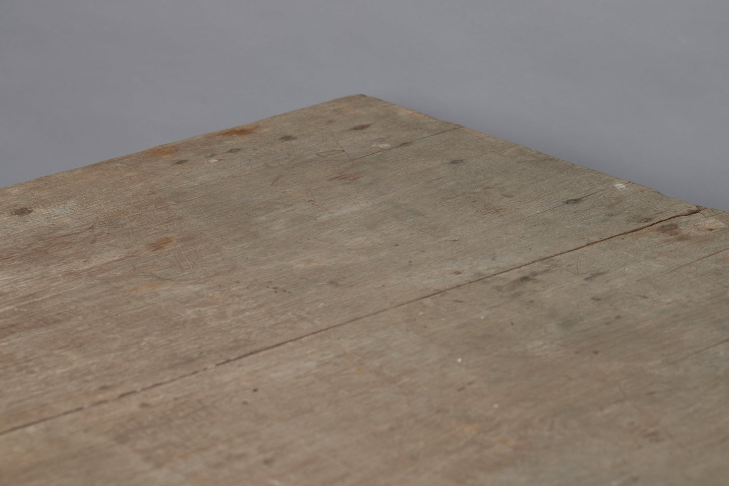 Weathered 2 Board Scrub Top Teak Dutch Colonial Wide Dining Table from Java