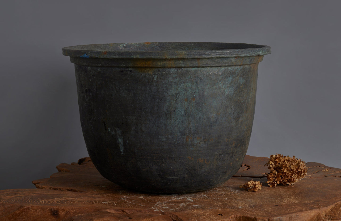 Medium to large Late 19th Early 20th Century Bronze  Pot for making Batik from the Island of Java