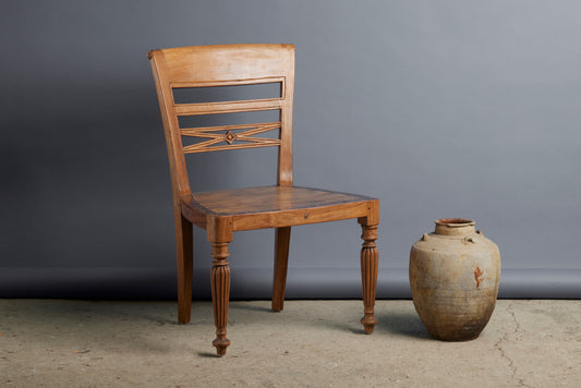 Classic Raffles Side Chair in Natural Finish