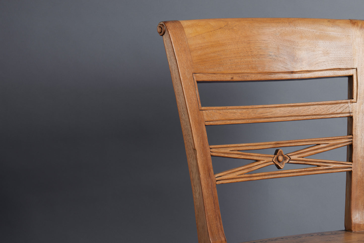 Classic Raffles Side Chair in Natural Finish