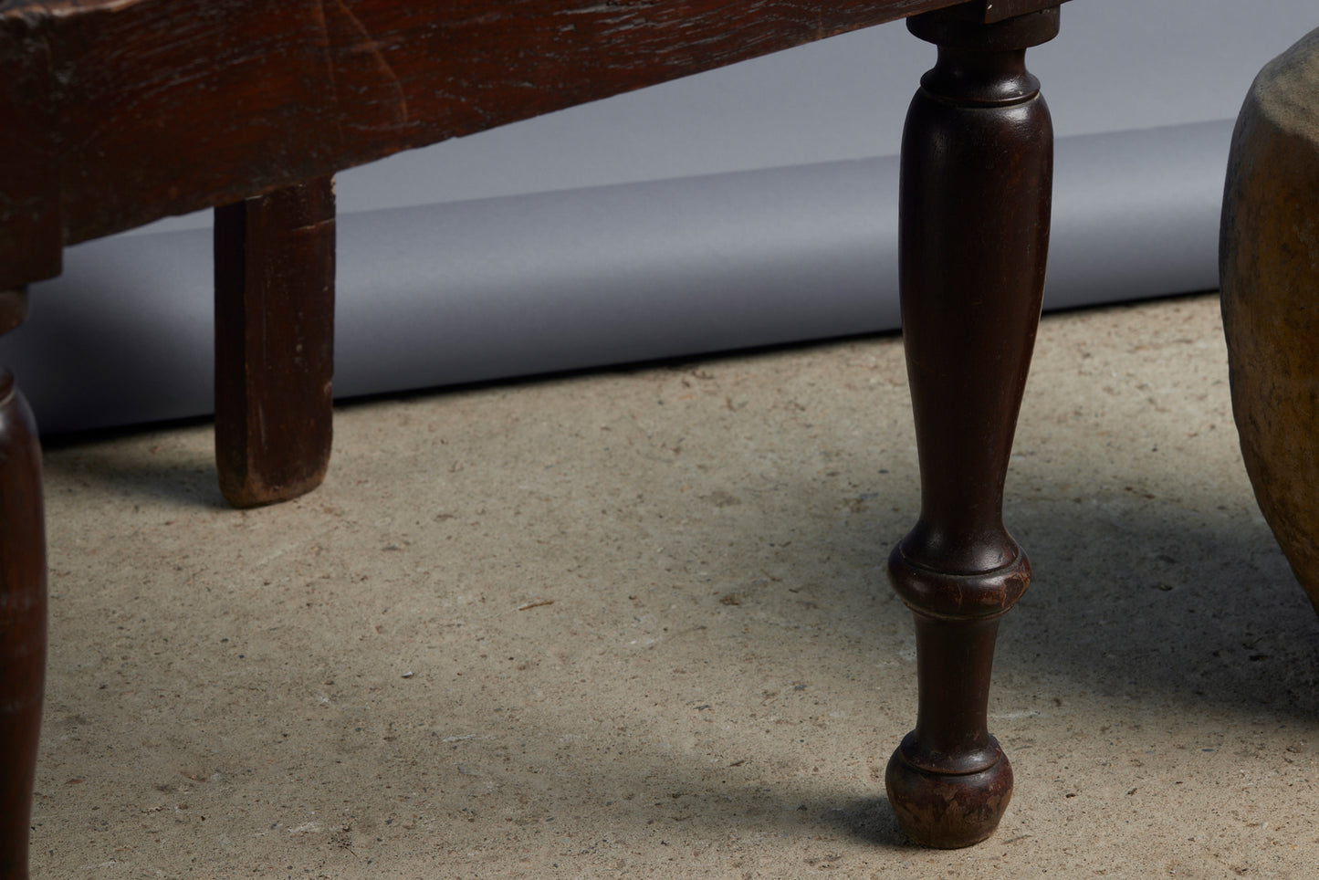 Early Dutch Colonial Slat Seat Raffles Armchair