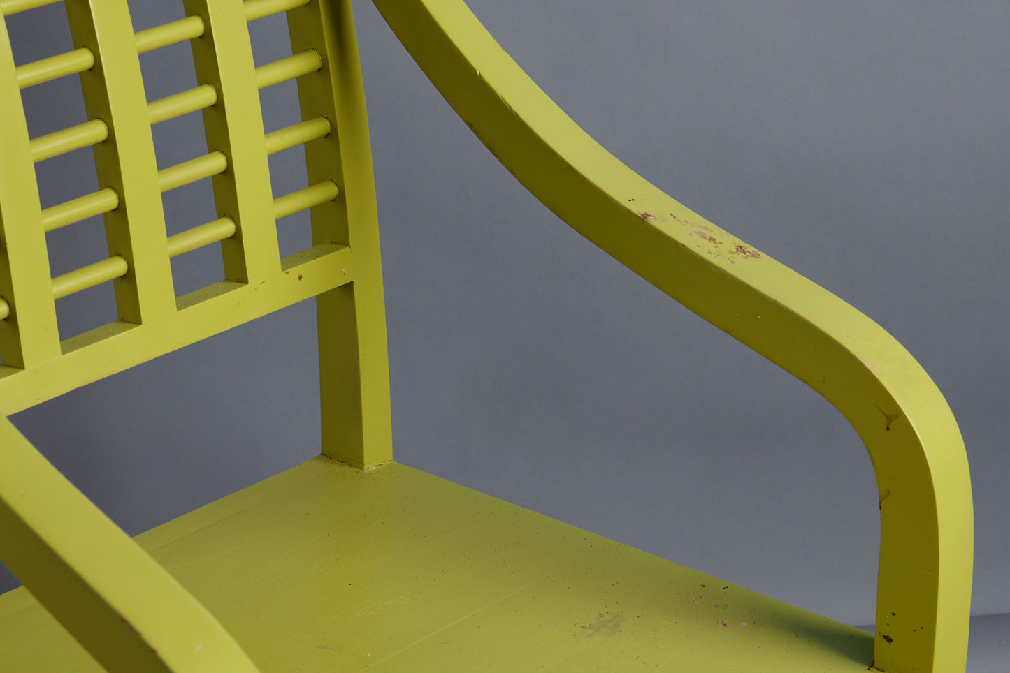 Green Painted Teak Relax Chair