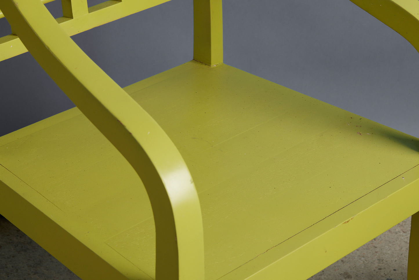 Green Painted Teak Relax Chair
