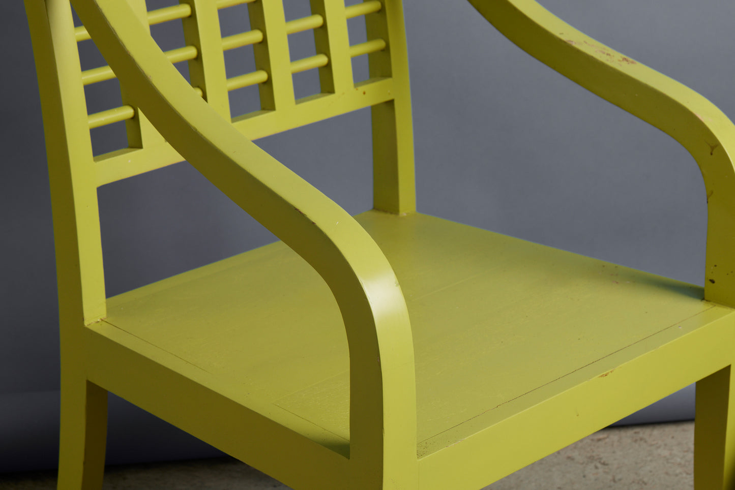 Green Painted Teak Relax Chair