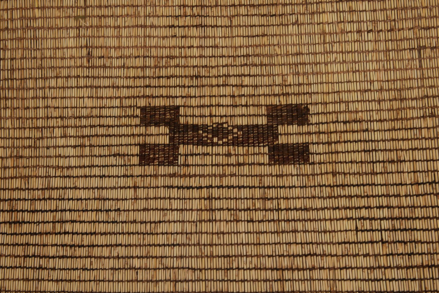Large Blonde Colored Tuareg with Bands of Brown Stepped Diamonds & Bone Motifs...........(9'1" x 16'2")