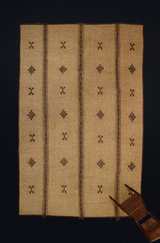 3 Banded Large Blonde Tuareg with Bands of Stepped Diamonds & Bone Symbols...............(9'1" x 16'6")