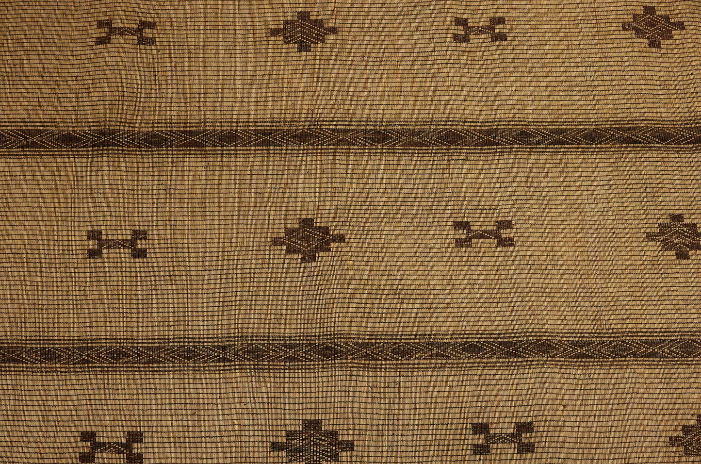 3 Banded Large Blonde Tuareg with Bands of Stepped Diamonds & Bone Symbols...............(9'1" x 16'6")