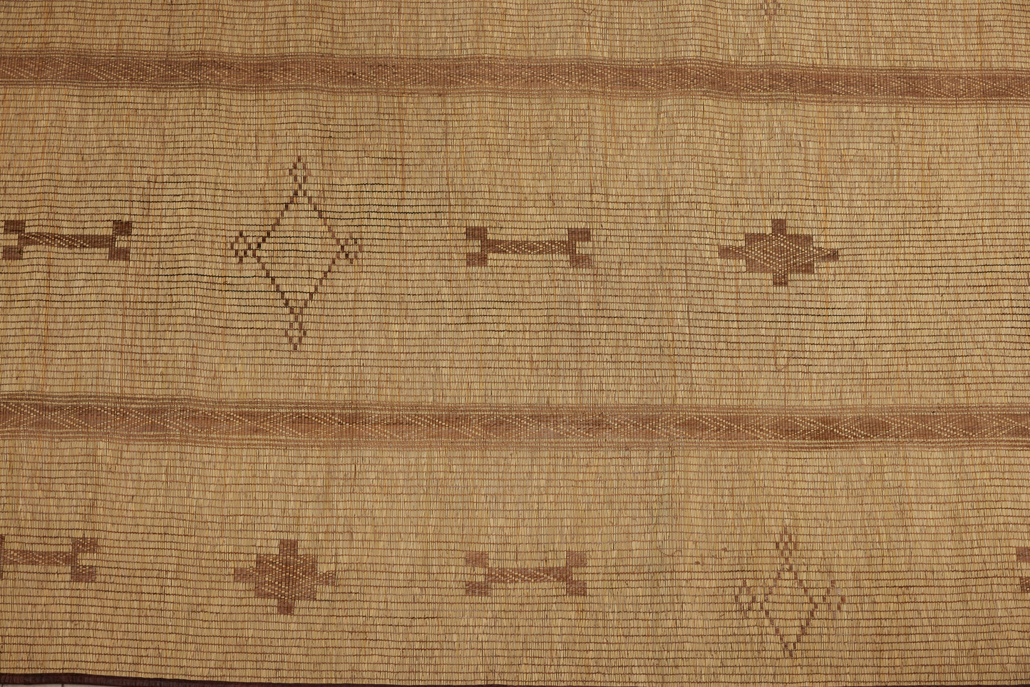 Triple Banded Blonde Colored Tuareg with Bone & Open Diamond Motifs.................................(9'4" x 16')