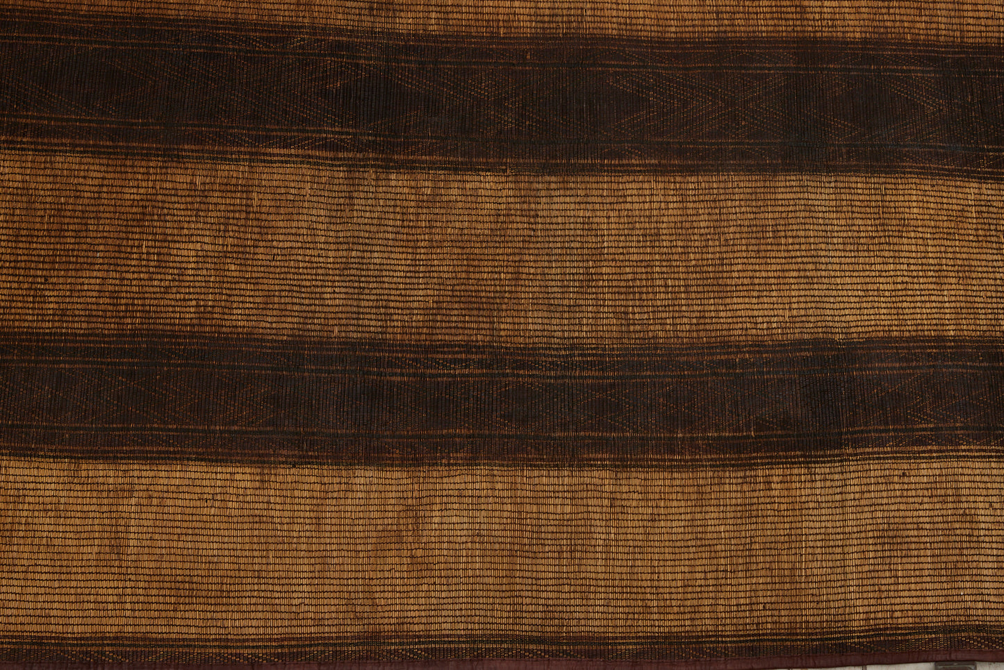 Large Early 3 Banded Tuareg Carpet with 3 Large Central Decorative Bands ........................(7'1" x 15'7")