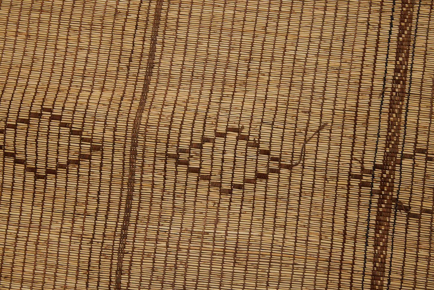 Large Light Colored 7 Stripe Tuareg Carpet with 4 Bands of Intersecting Diamonds...............(7'6" x 15'4")