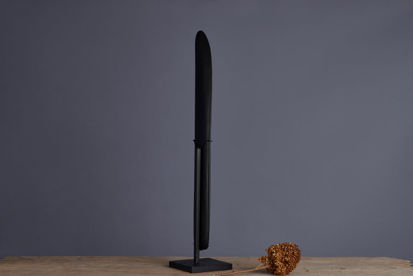 Tall Mounted Stone Axe from the Island of Borneo