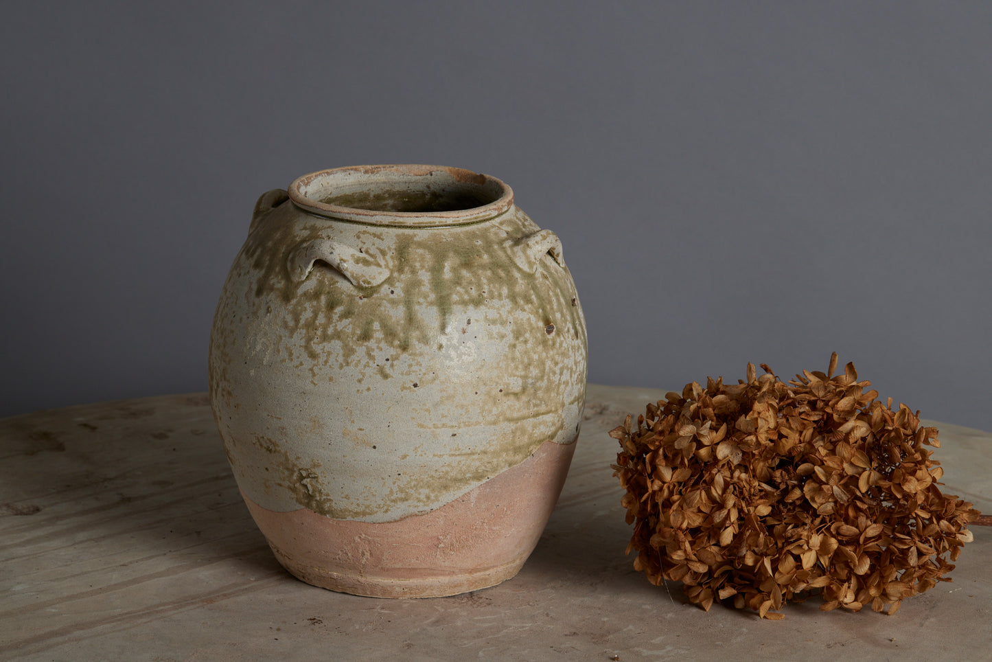 Spatterware Yue Wei Storage Jar from a Shipwreck off the Coast of Java