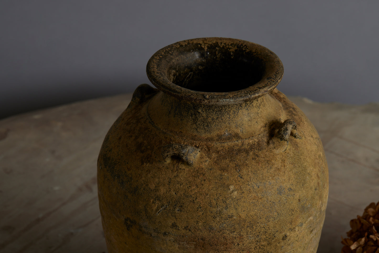 A Yellow and Brown Glaze Sung Dynasty Storage Jar intended for the Spice Trade in Indonesia from the Musi River Basin