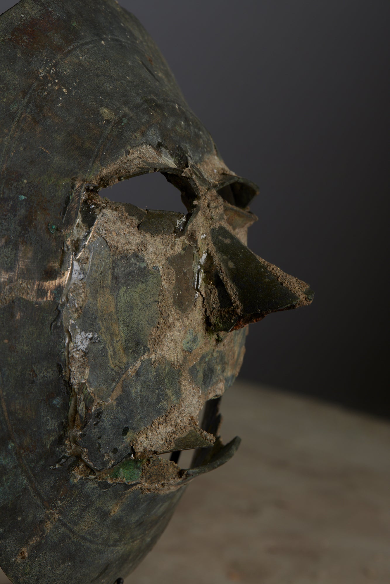 Early Bronze 15th to 16th Century Mask Found in Musi River