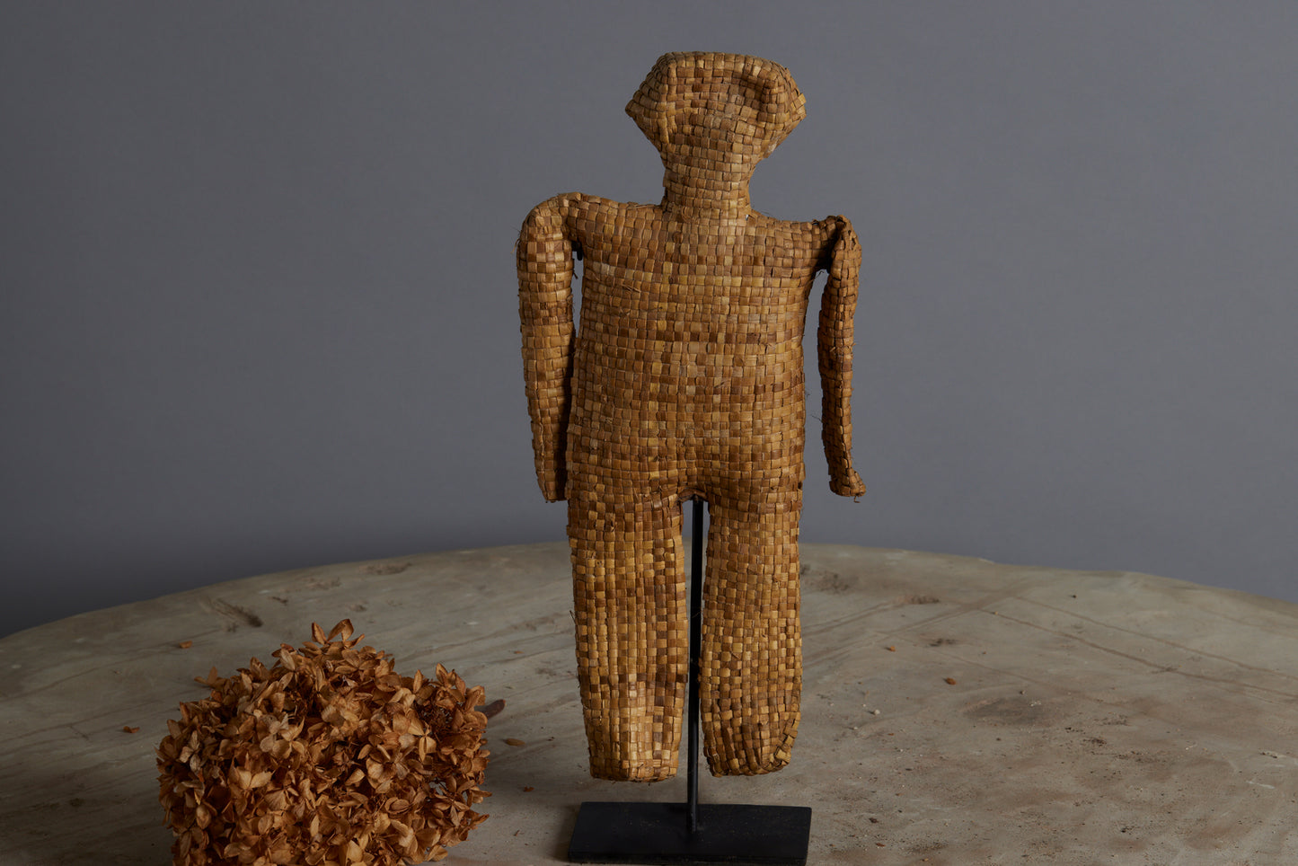 Small Woven Palm Scarecrow from the Island of Flores