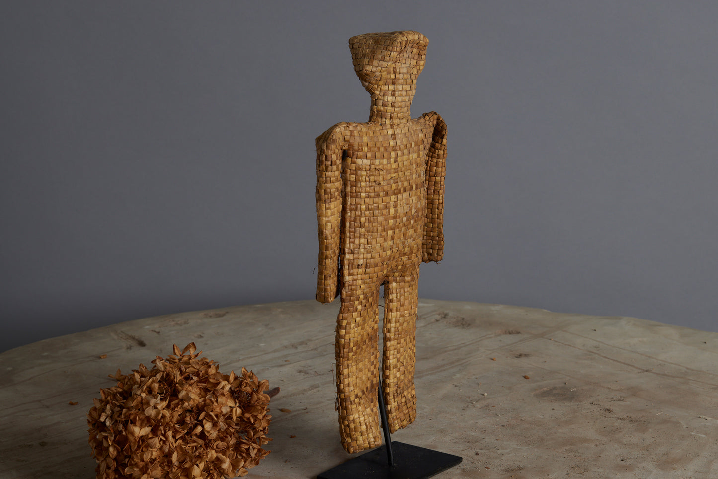 Small Woven Palm Scarecrow from the Island of Flores