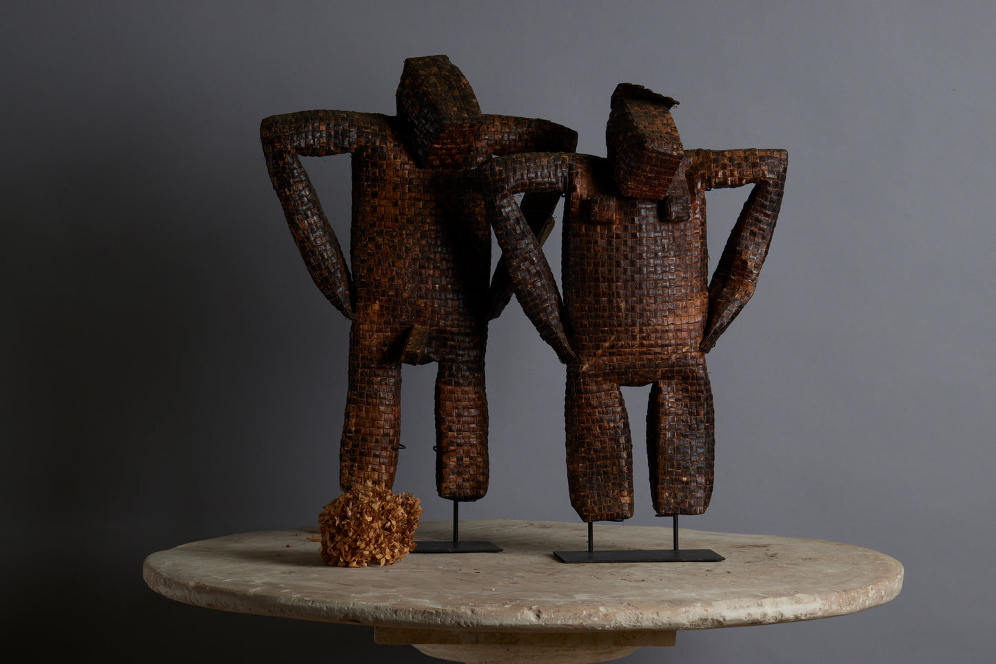 Male Woven Palm Ceremonial Rice Harvest Figure from the Island of Flores