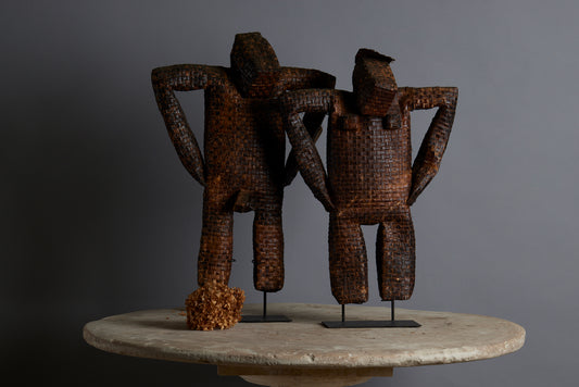 Male Woven Palm Ceremonial Rice Harvest Figure from the Island of Flores