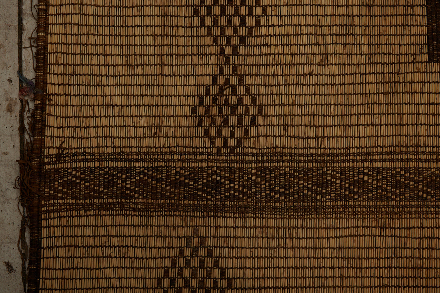 Extra Large 4 Sectioned Tuareg Carpet with Bands of Stepped Diamonds ............... (9'9" x 16'2")