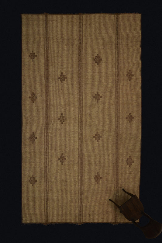 Extra Large Very Early Multi-Banded Tuareg Carpet ............... (9'5" x 16'6")