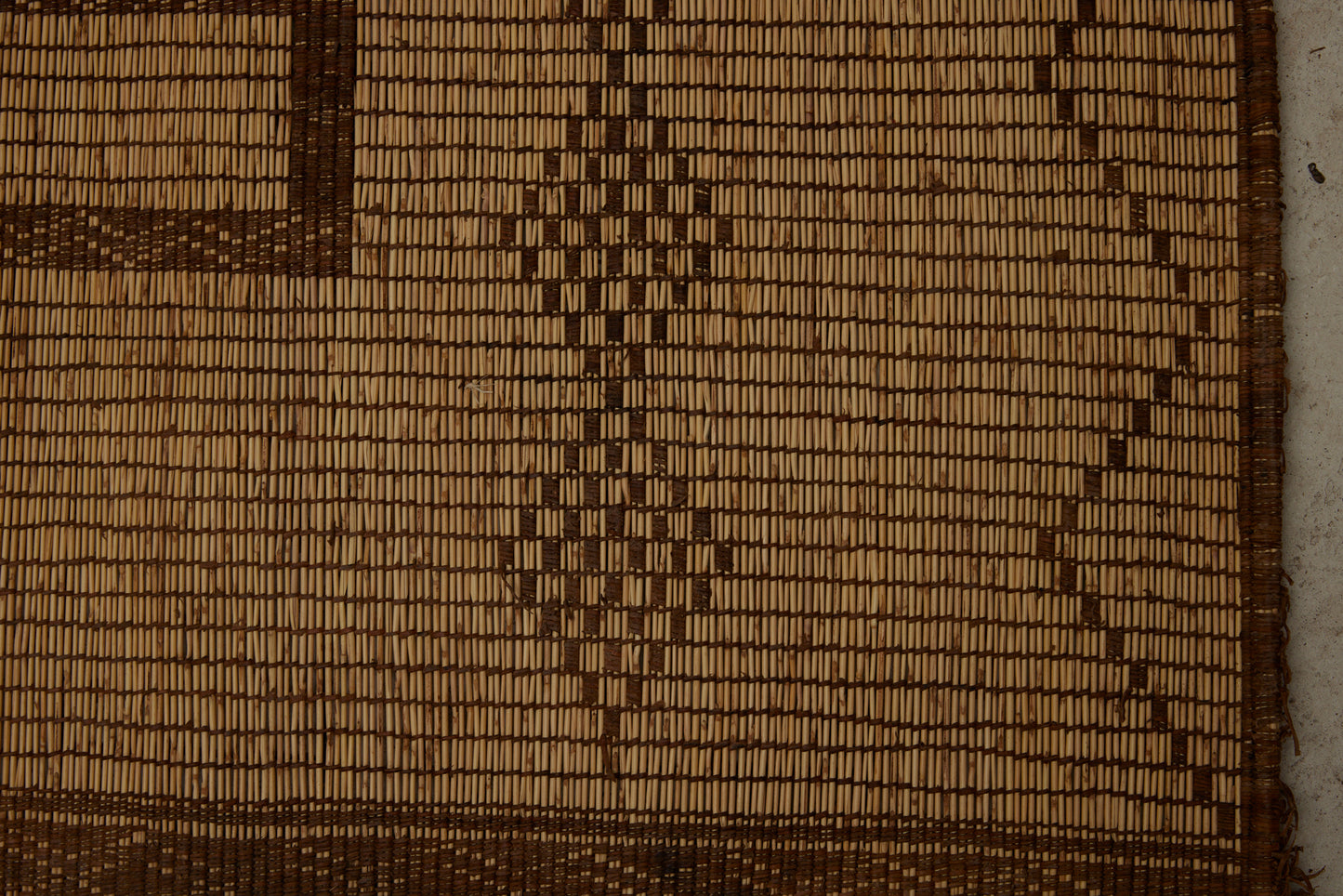 Large Bold-Patterned Tuareg Mat with Stepped Crosses Separated by Bands of Diamonds ............... (8'7''x 16'2'')