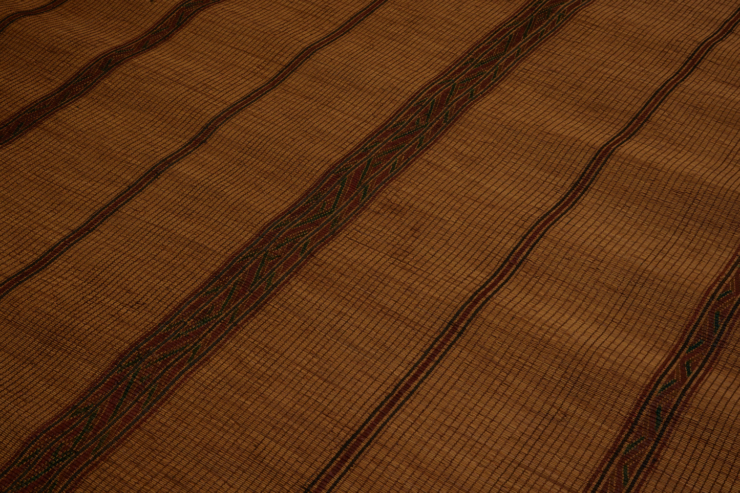 Medium Sized Early Tuareg with Richly Coloured Patterened Bands ............... (7'11''x 8'6'')