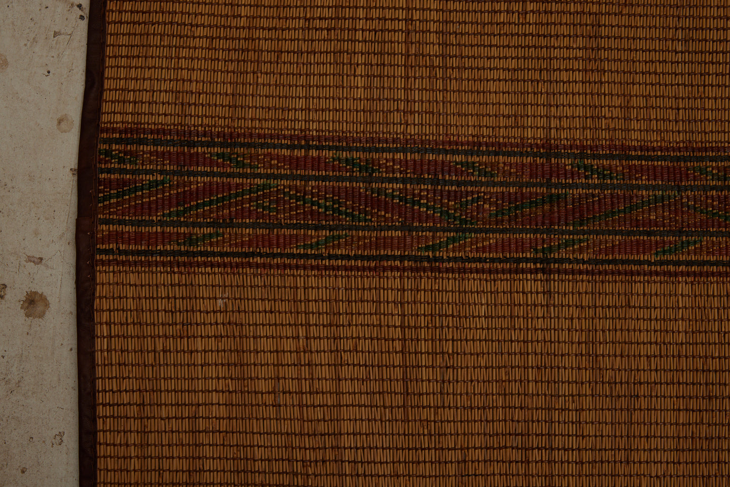 Medium Sized Early Tuareg with Richly Coloured Patterened Bands ............... (7'11''x 8'6'')