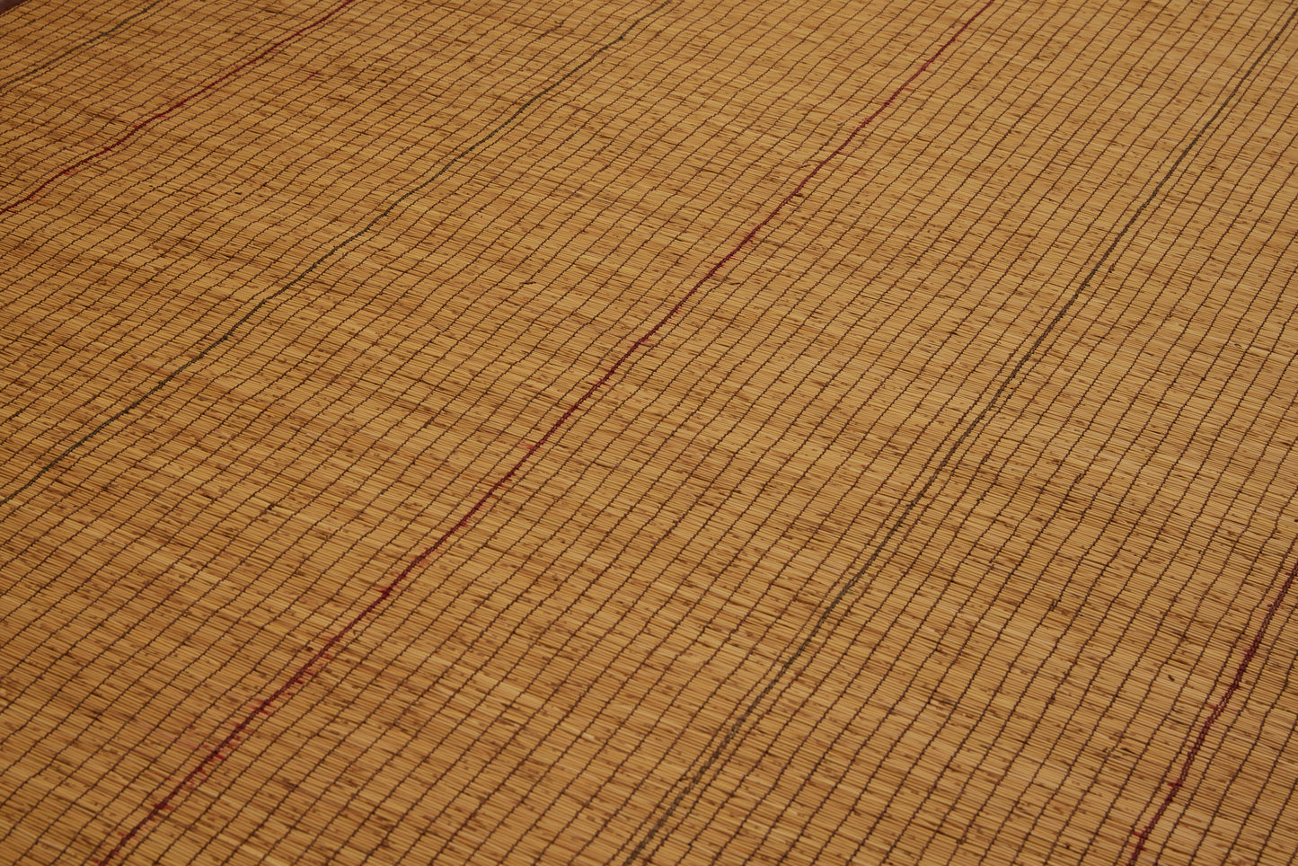Medium Sized Early Tuareg with Delicate Pinstripes on a Honey Coloured Field ............... (7'5''x 16'11'')