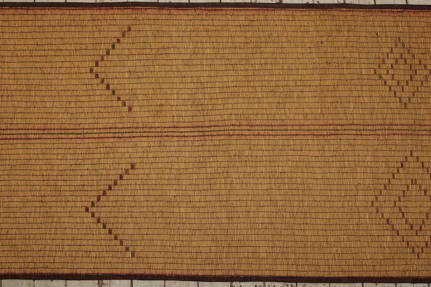 Early Toast Coloured Tuareg Runner with Stepped Diamonds Pattern ............. (4'5" x 16'4")