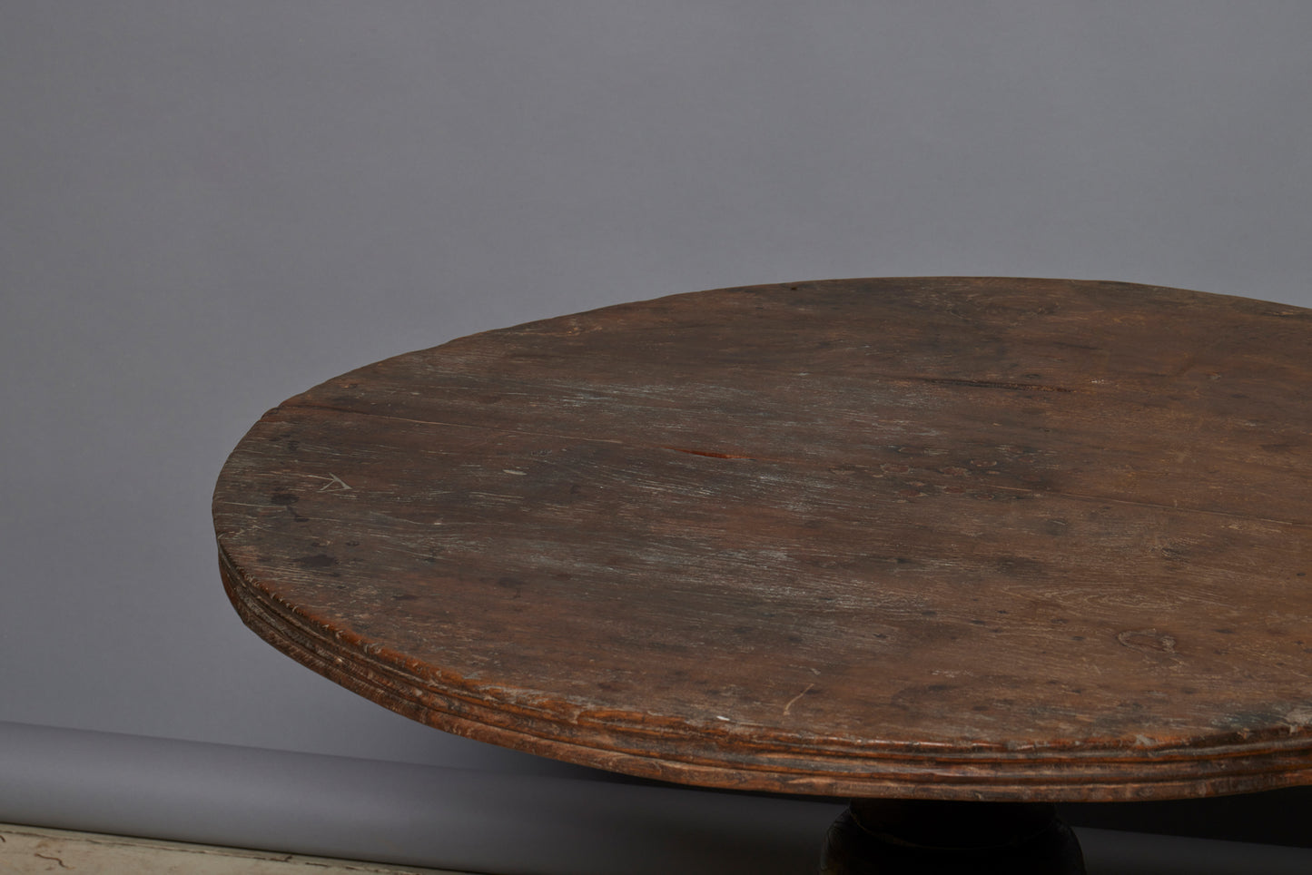 19th Century Dutch Colonial Teak Round Side Table
