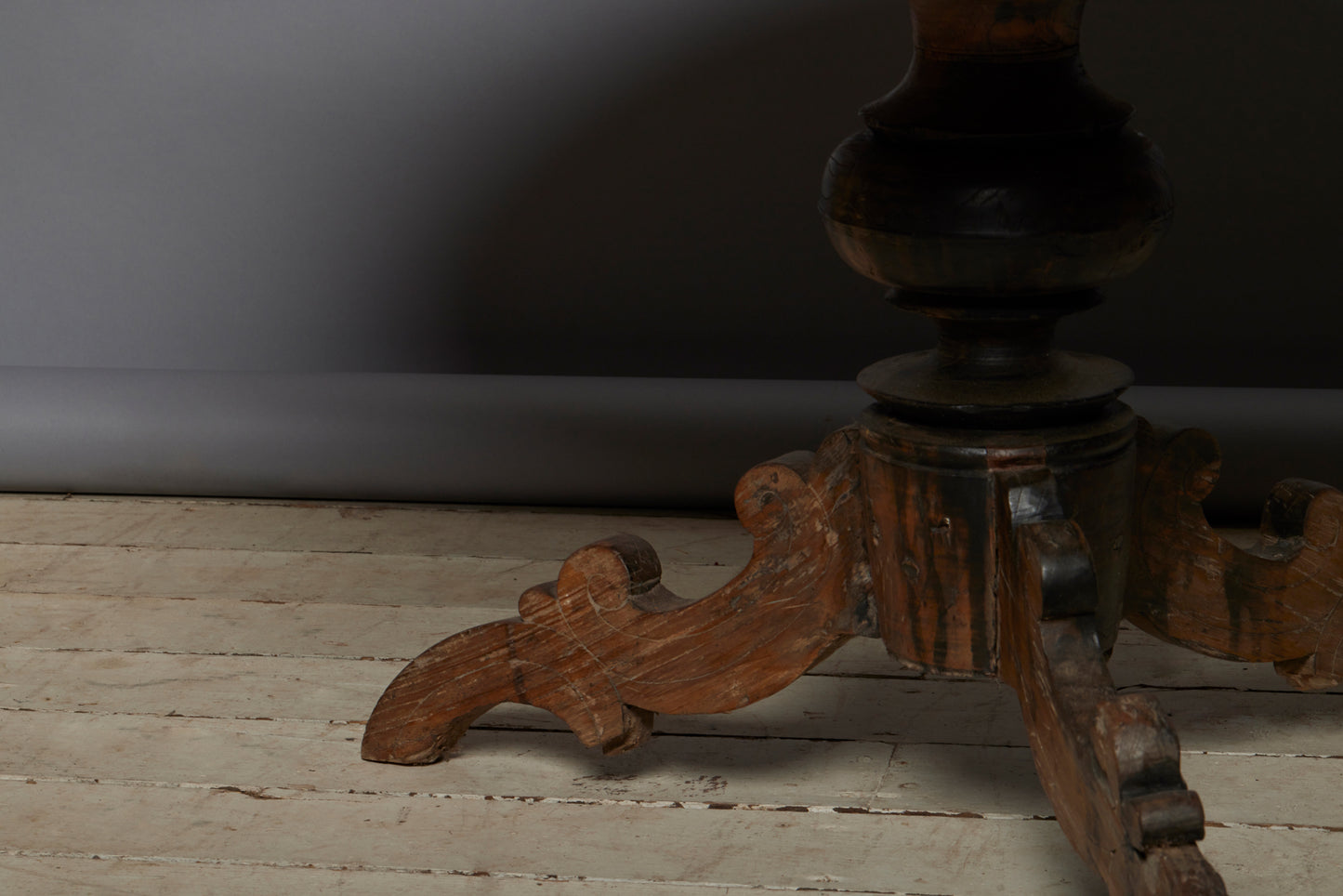 19th Century Dutch Colonial Teak Round Side Table