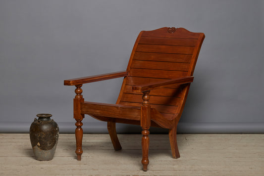 Teak Classic Seat Lounge Chair from Java