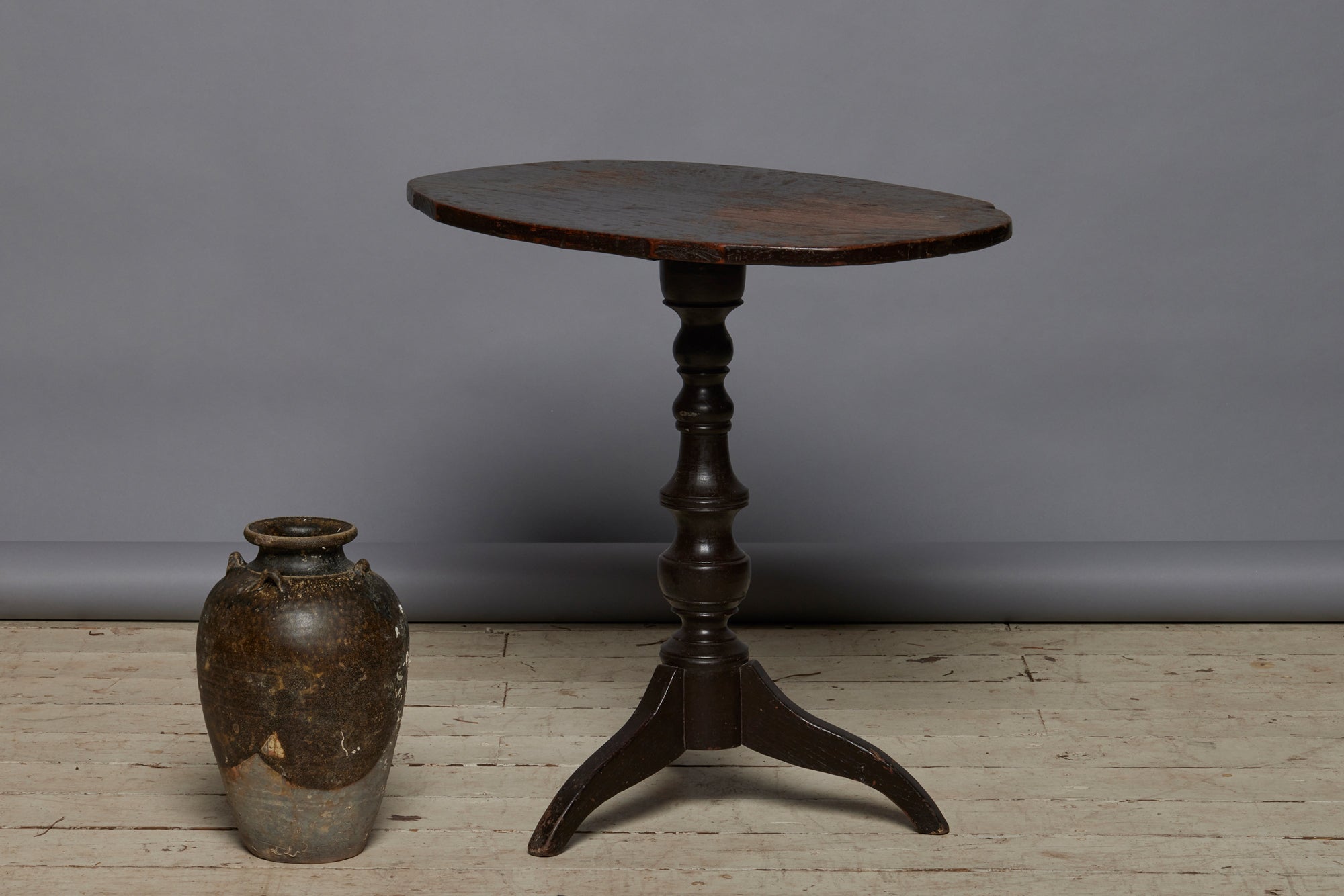 Oval Top Dutch Colonial Teak Tea Table – Michael Trapp, Inc.