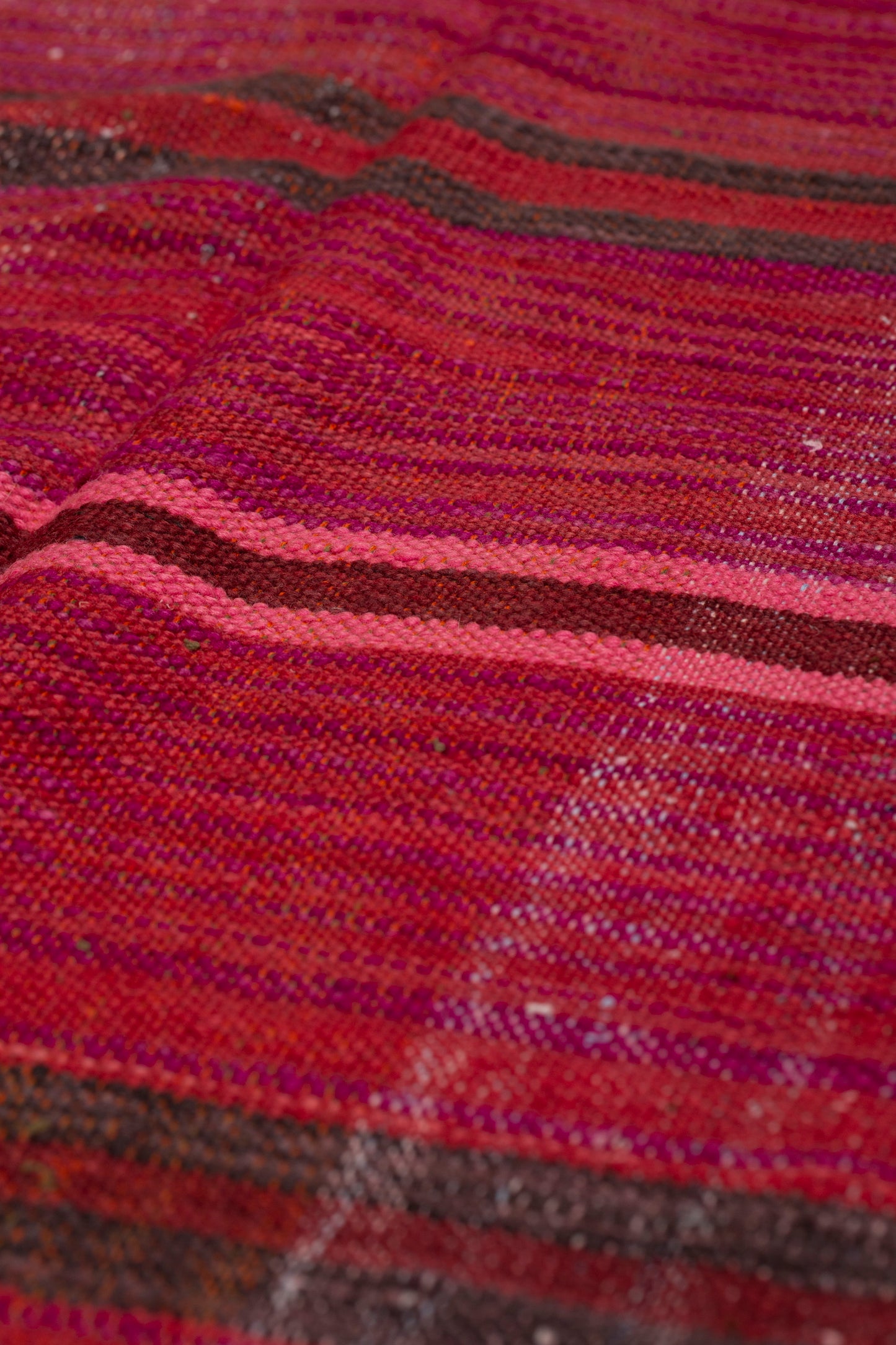 High Atlas Flat Woven Berber Carpet Ruby and Pink (6' x 10' 10")