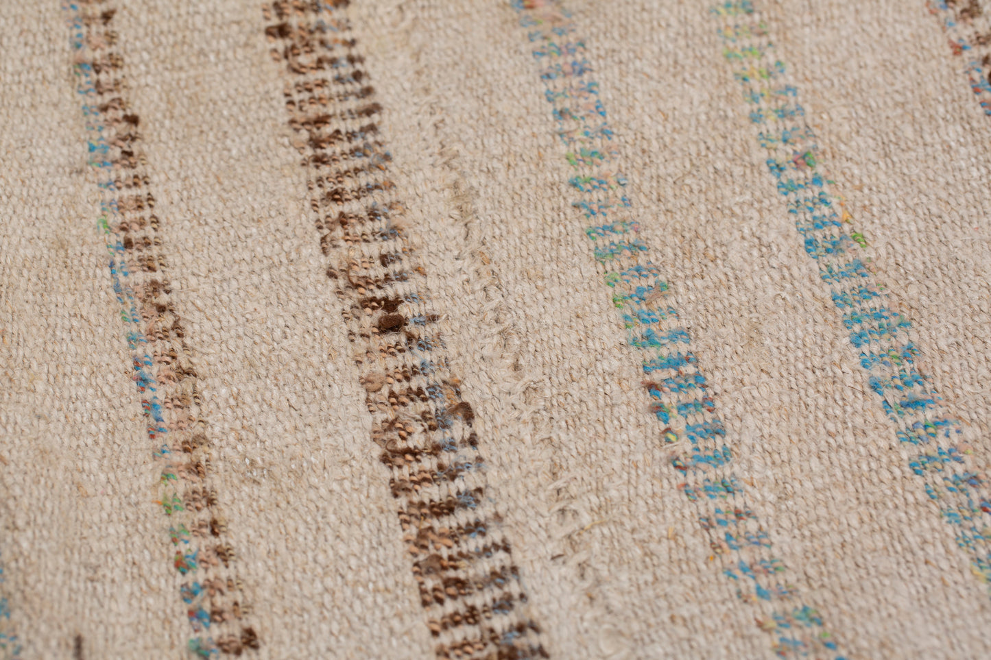 Hemp Carpet with Stripes (4' 11" x 6' 5")