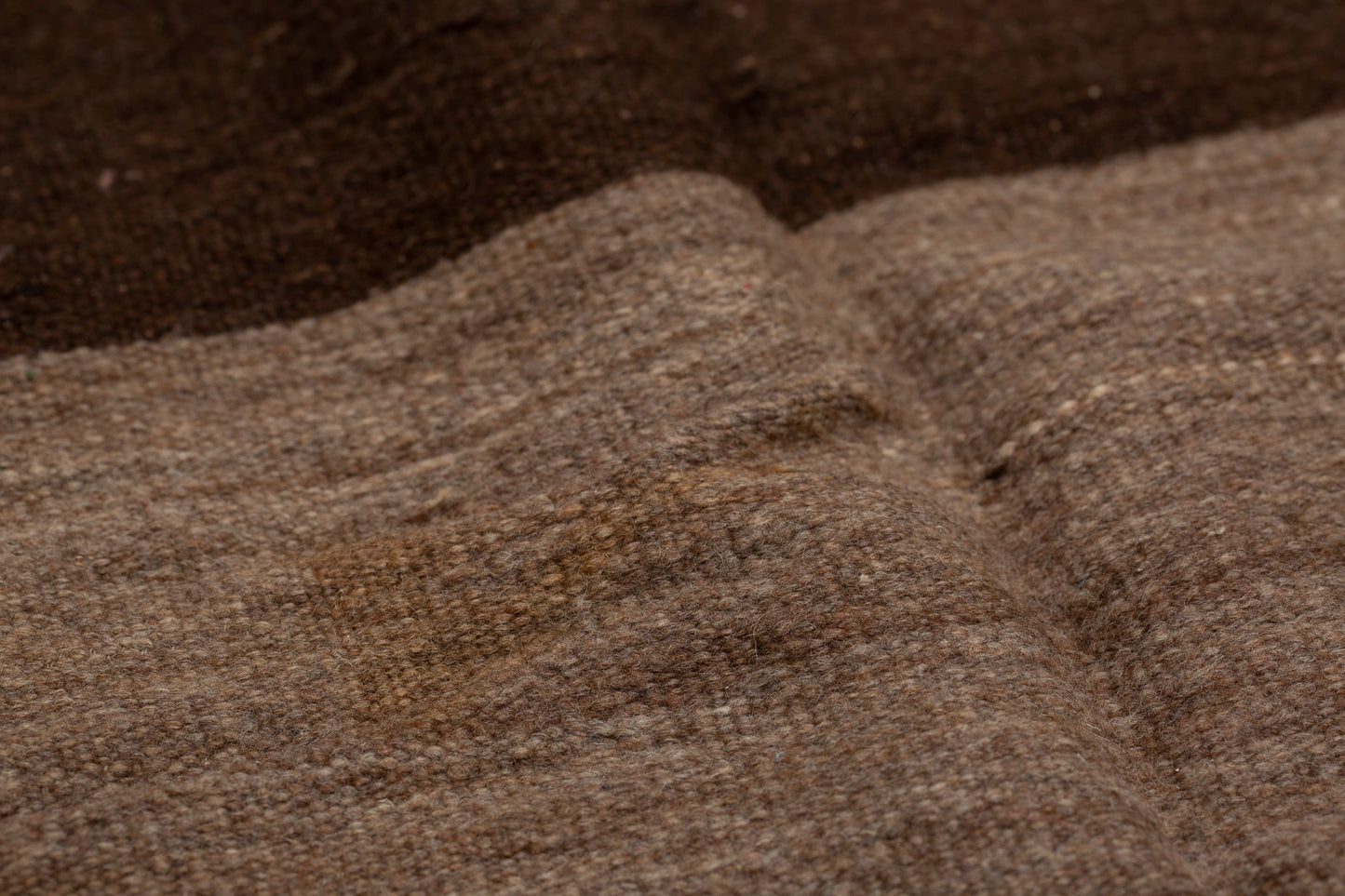 All Natural High Atlas Carpet with a Blue Salvage (6' 1" x 11' 8")