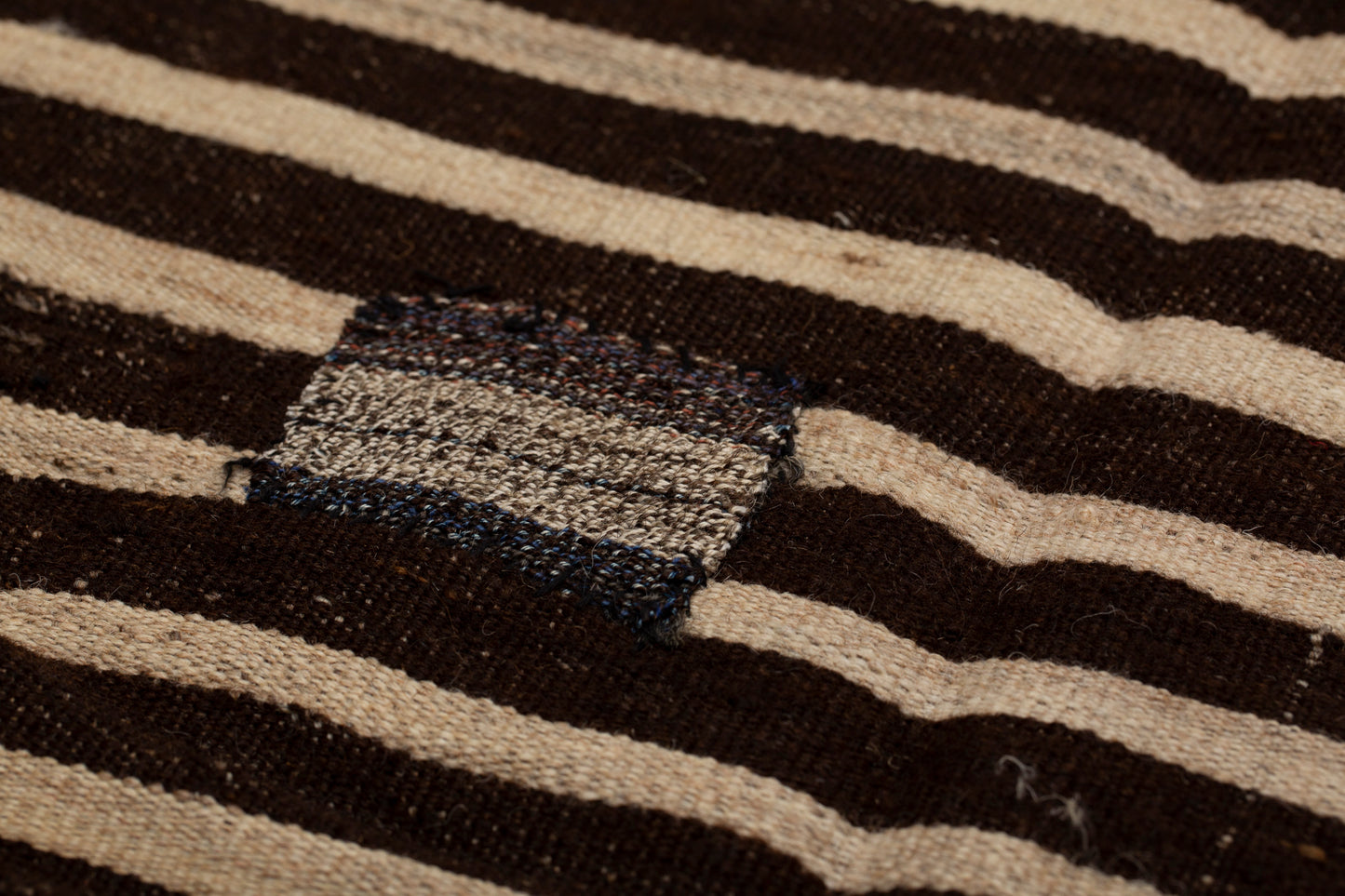 Mazozrin Brown and White with Early Hatched Repair to the Back (7' 2" x 13' 2")