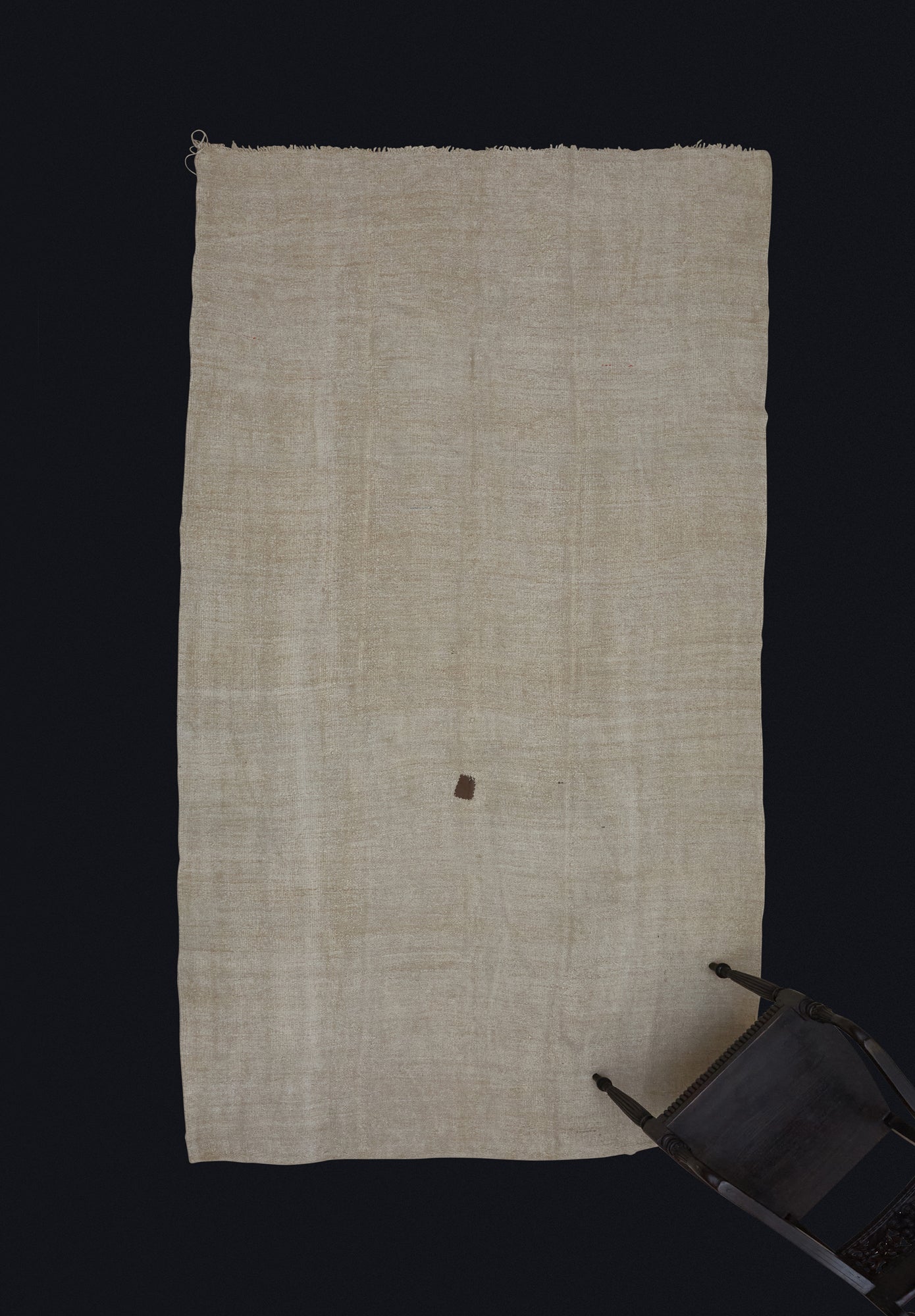 Natural Colored Hemp Carpet from Northern Iran with Small Brown Patch .................. (5' 10'' x 10' 7'')
