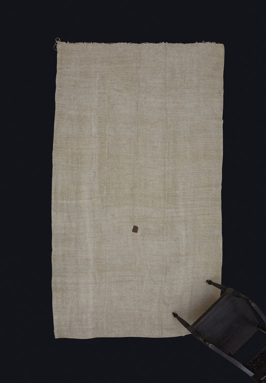 Natural Colored Hemp Carpet from Northern Iran with Small Brown Patch .................. (5' 10'' x 10' 7'')
