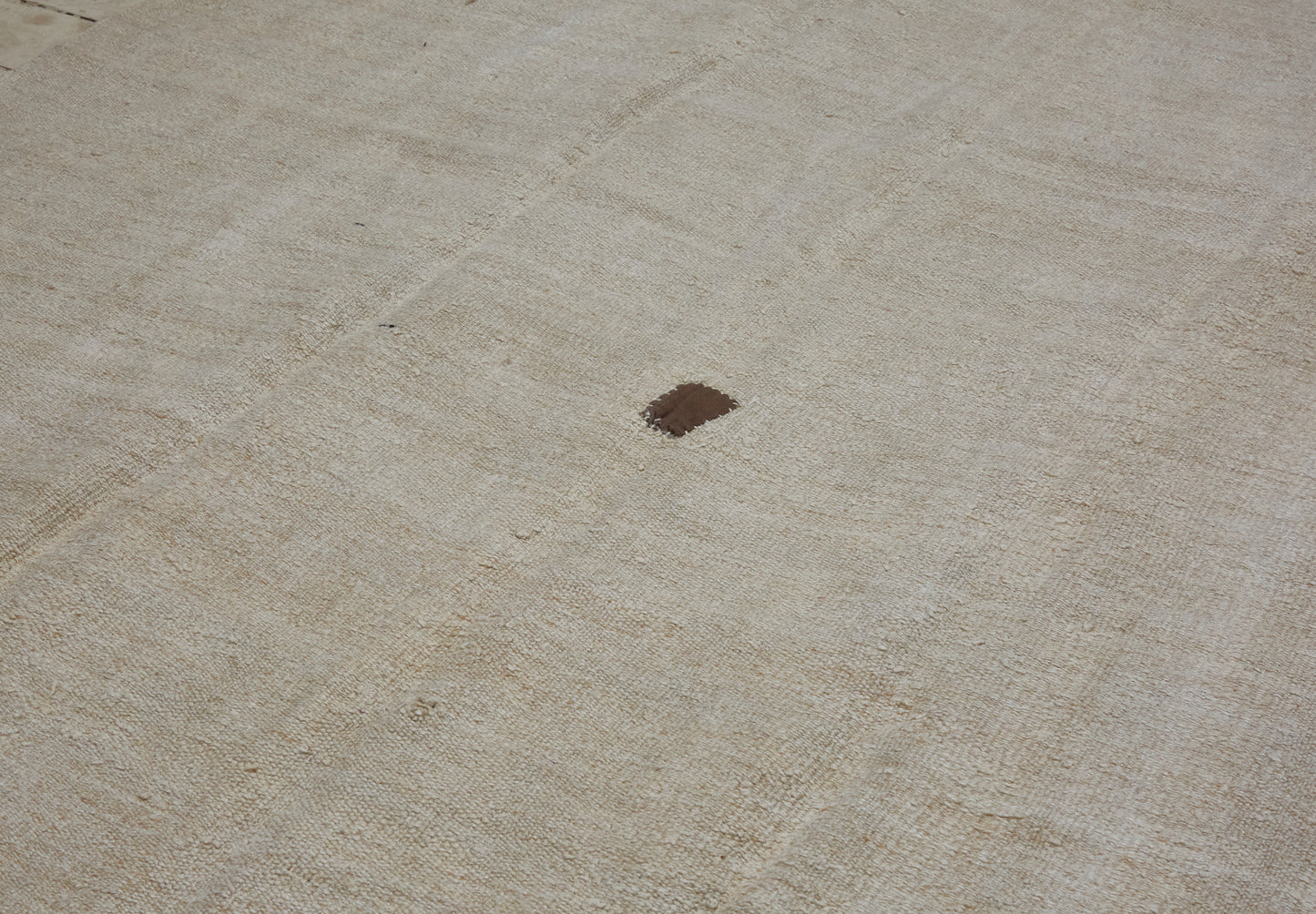 Natural Colored Hemp Carpet from Northern Iran with Small Brown Patch .................. (5' 10'' x 10' 7'')