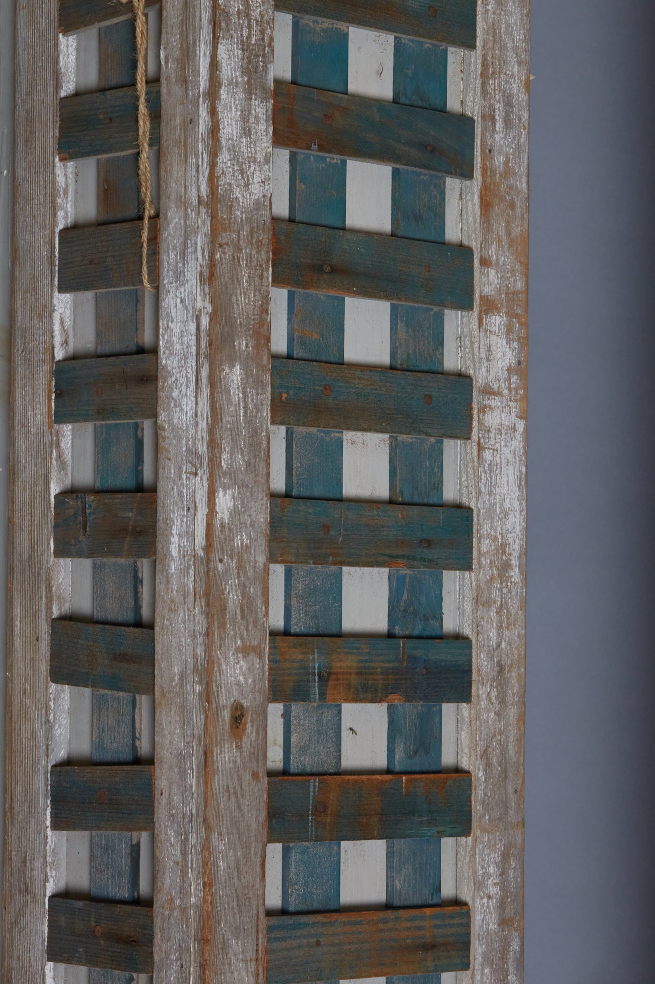 Set of 3 Old Lattice & Pine Square Columns from Georgia