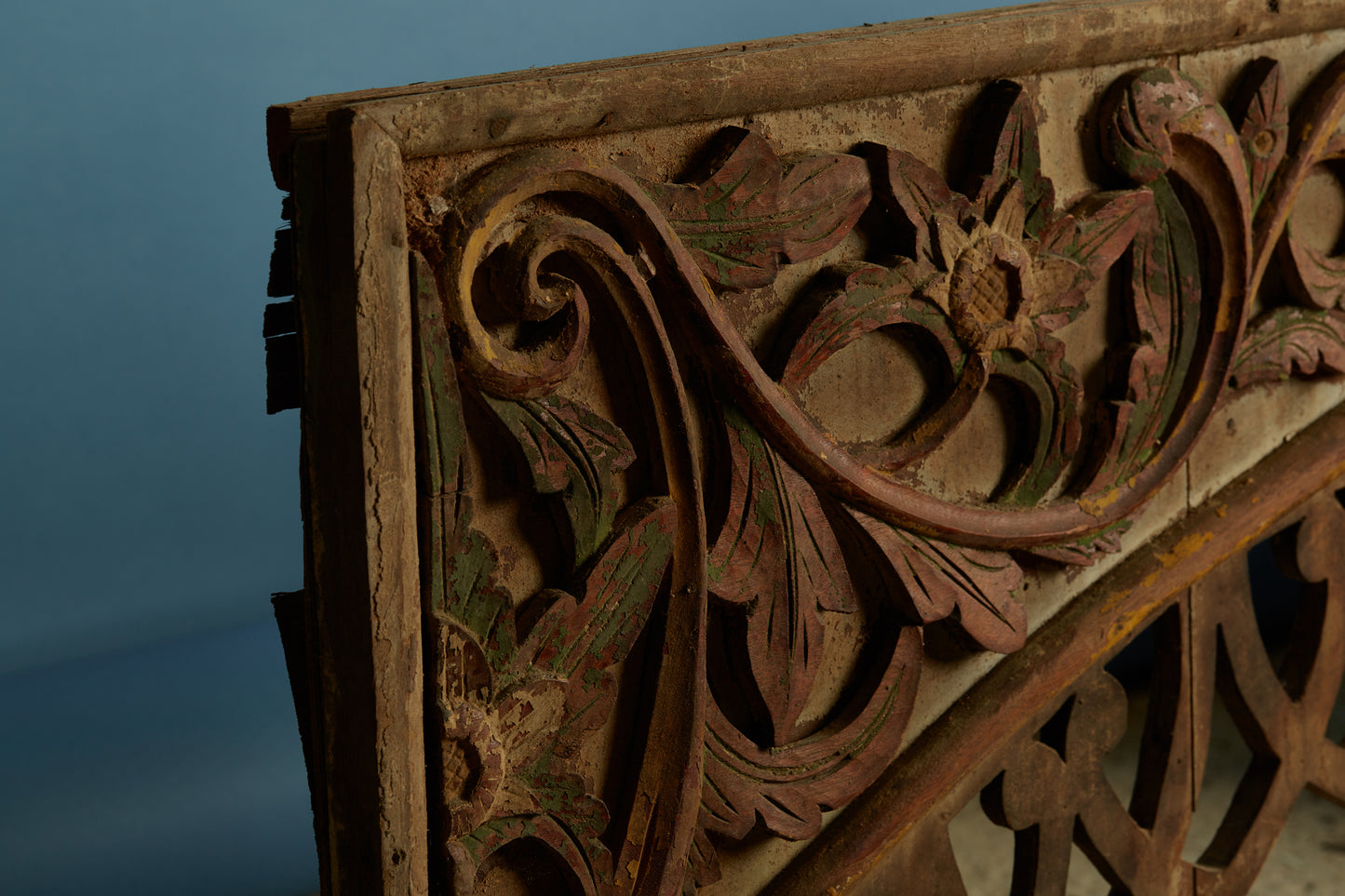19th Century Over Door Pandil Carving from Sumatra