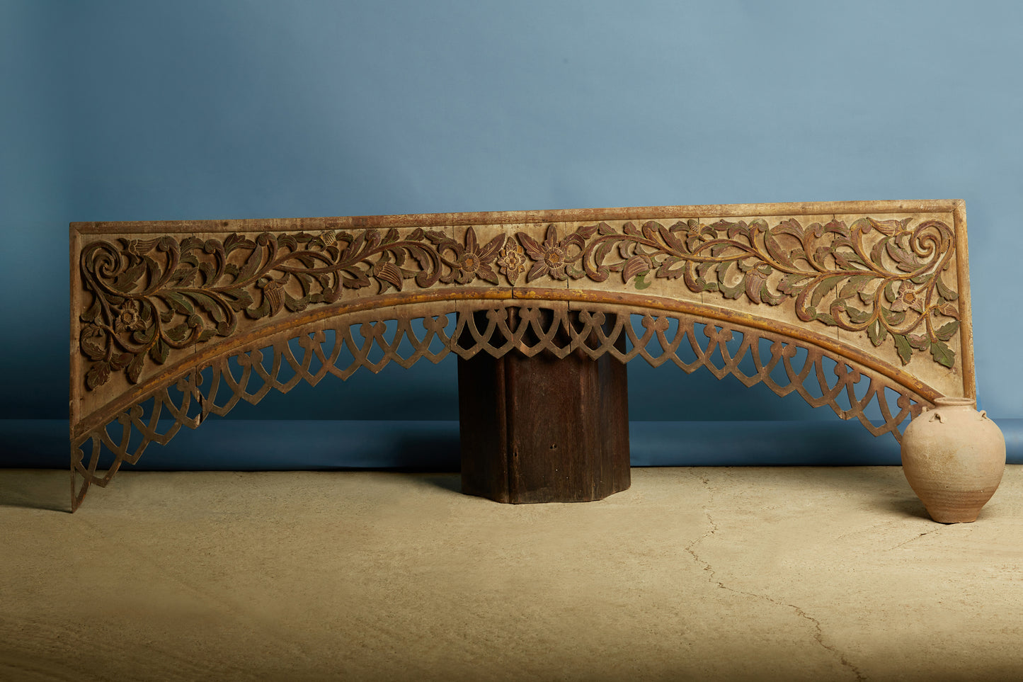 19th Century Over Door Pandil Carving from Sumatra