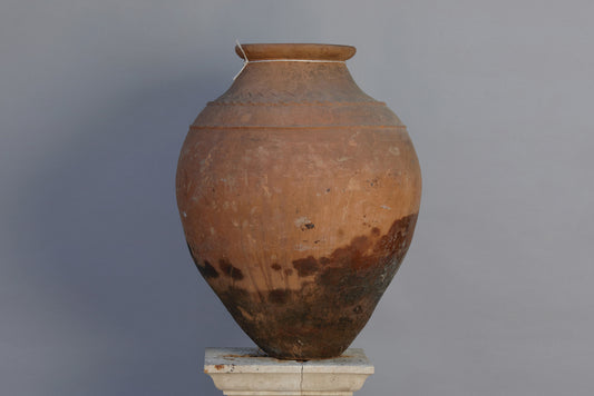 19th Century Terra Cotta Olive Oil Portuguese Oil Jar