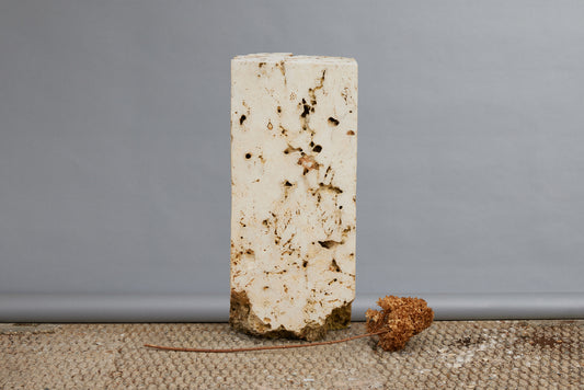 Hand Carved Eroded Limestone Pedestal from East Bali